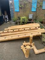 Bamboe palen, Doe-het-zelf en Verbouw, Hout en Planken, Gebruikt, Overige typen, Ophalen of Verzenden, 200 tot 250 cm