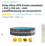 Intex Ultra Frame XTR Pool zwembad 5,49 x 1,32 met toebehore, Tuin en Terras, Rond, 300 cm of meer, Zo goed als nieuw, Ophalen