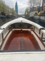Polyester grachtenbootje (valk/sloep), Watersport en Boten, 6 meter of meer, Buitenboordmotor, Polyester, Gebruikt