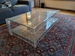 Mooie glazen salon tafel, Ophalen, Gebruikt, 100 tot 150 cm, 50 tot 100 cm