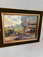Mooi olieverfschilderij Gevogelte van Bert Notenboom, Antiek en Kunst, Ophalen of Verzenden