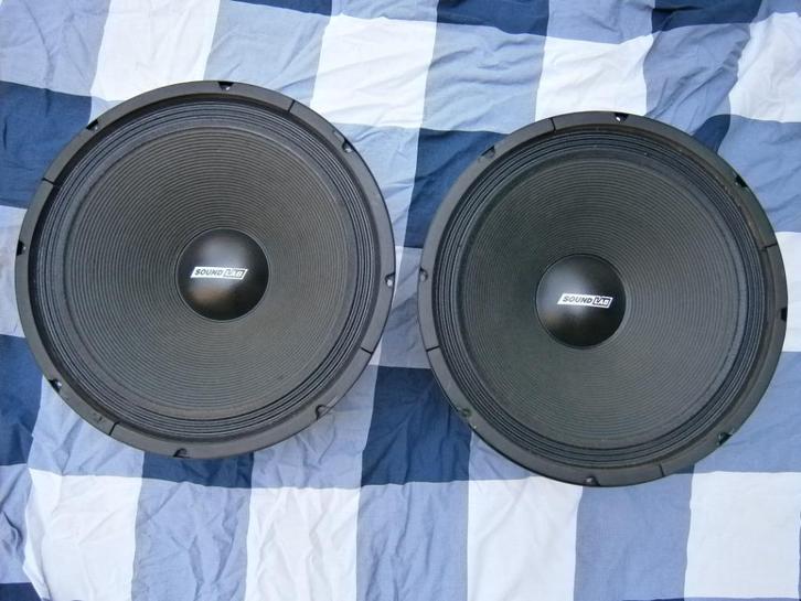 2 luidsprekers LS-385 G SoundLab 15 inch 350 Watt max 8 Ohm, Audio, Tv en Foto, Luidsprekers, Gebruikt, Overige typen, 120 watt of meer