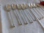 Keltum posthoorntje | set van 10 verzilverde lepeltjes, Antiek en Kunst, Antiek | Bestek, Verzenden