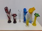 Murano Nanninga gekleurd glas jaren 70 vaas retro design, Huis en Inrichting, Nanninga, Gebruikt, Overige kleuren, ?