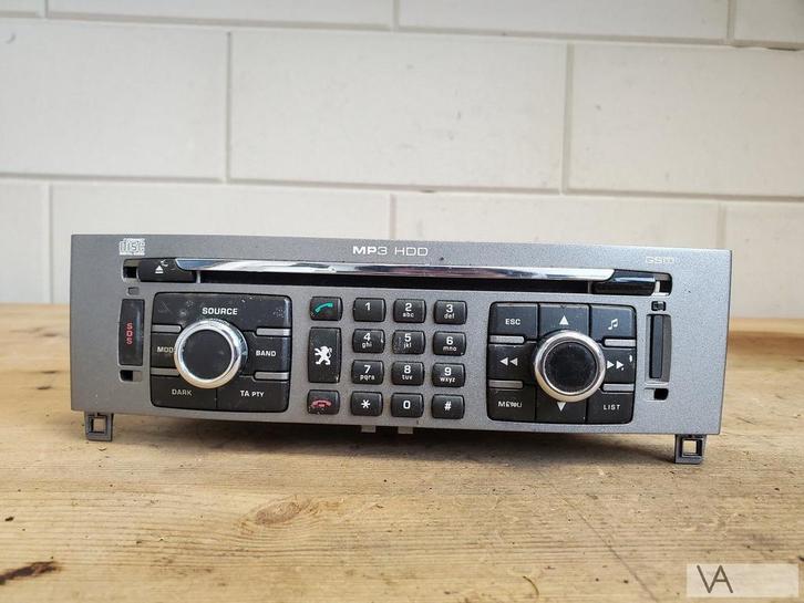 Peugeot 308 navigatie radio rt3 2007 - 2010 96646345xh €100, Auto-onderdelen, Dashboard en Schakelaars, Peugeot, Gebruikt, Ophalen of Verzenden