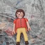 Playmobil Poppetje - Figuur met oranje geblokt shirt, Ophalen of Verzenden, Zo goed als nieuw, Los playmobil
