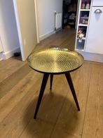 Bijzettafeltje (zwart/goud), Huis en Inrichting, Tafels | Bijzettafels, Ophalen, Minder dan 45 cm, Minder dan 55 cm, Metaal of Aluminium