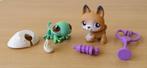Littlest Pet Shop #111 Gecko + #112 German Shepherd - 2006, Gebruikt, Ophalen of Verzenden, Hasbro, Nvt