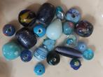 Mix verschillende vormen en maten blauwe glaskralen, Hobby en Vrije tijd, Kralen en Sieraden maken, Verzenden, Nieuw, Kraal