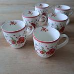 Room Seven “Winter Poppy” 6 Espressomokken, Huis en Inrichting, Ophalen of Verzenden, Zo goed als nieuw, Overige stijlen, Kop(pen) en/of Schotel(s)