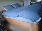 2 persoons bed, Huis en Inrichting, Slaapkamer | Bedden, Ophalen, Tweepersoons, Zo goed als nieuw, 180 cm
