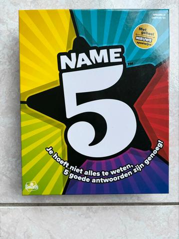 Name 5- nieuw/ongeopend triviaspel beschikbaar voor biedingen
