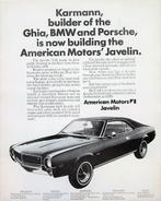 3 vintage advertenties American Motors AMC Javelin autos 70, Verzenden, Gebruikt, Auto's