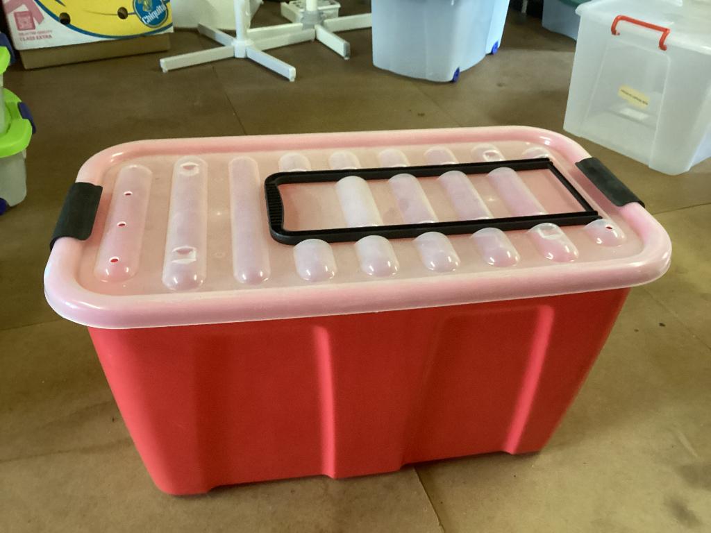 Mega opberg containers.3 stuks. Met deksels., Ophalen, 50 tot 75 cm, Bak of Kist, Zo goed als nieuw