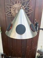 Hanglamp piramide aluminium zwart oranje Lakro €95 vintage, Ophalen of Verzenden, Zo goed als nieuw, Minder dan 50 cm