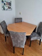 Uitklapbare Eetkamertafel Beuken – Breesnewworld Collectie, Huis en Inrichting, Ophalen, Overige materialen, Gebruikt, 150 tot 200 cm