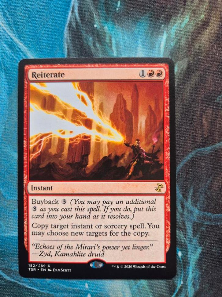 Reiterate - Time Spiral Remastered, Hobby en Vrije tijd, Verzamelkaartspellen | Magic the Gathering, Zo goed als nieuw, Losse kaart