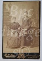 Kabinetfoto echtpaar Leeuwarden  1890's, Verzenden, Voor 1940, Gebruikt, Foto