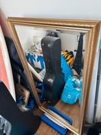 Grote gouden spiegel, Huis en Inrichting, Woonaccessoires | Spiegels, Ophalen, Zo goed als nieuw, Rechthoekig