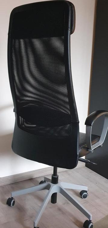 IKEA Bekant Bureau rechts Zwart + Bureaustoel - afbeelding 8