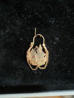 Gouden kotter oorbel 19 mm, Ophalen of Verzenden, Goud, Goud