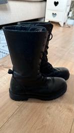 Zwarte leren halfhoge boots, maat 36, Ophalen of Verzenden, Zo goed als nieuw, Meisje