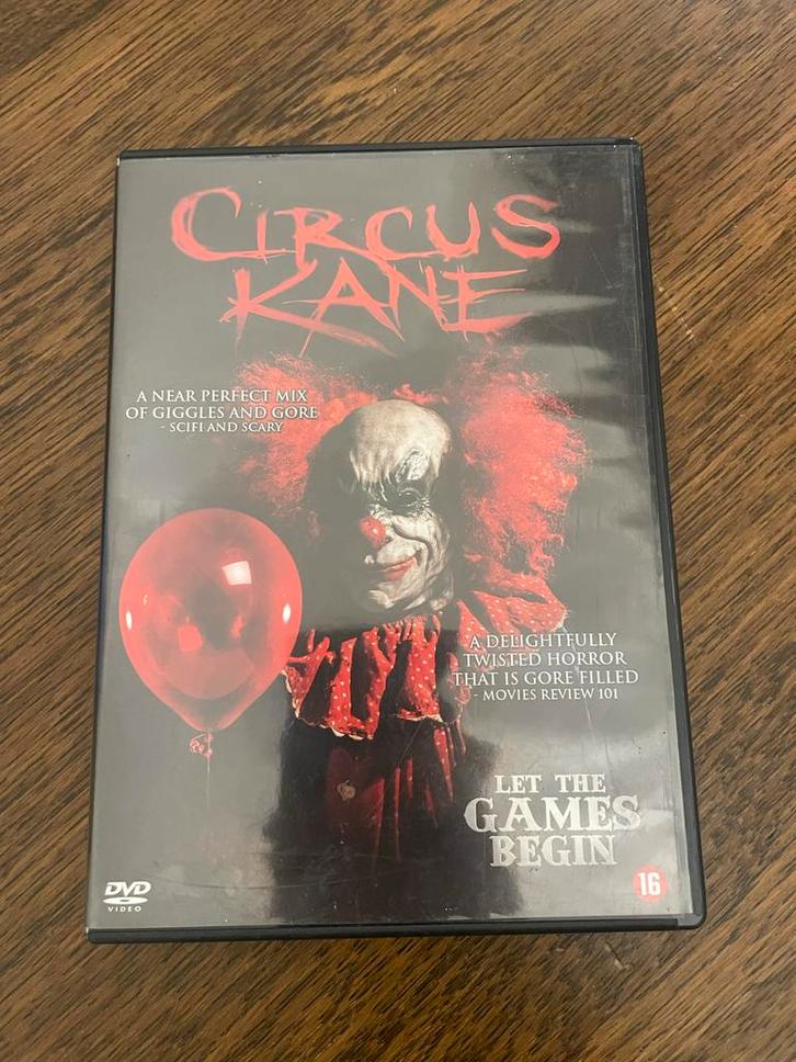 Circus Kane, Cd's en Dvd's, Dvd's | Horror, Zo goed als nieuw, Vanaf 16 jaar, Ophalen of Verzenden