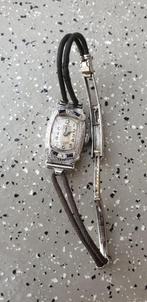 Unieke Art deco Benrus wit gouden dameshorloge., Overige merken, Gebruikt, Polshorloge, Overige materialen