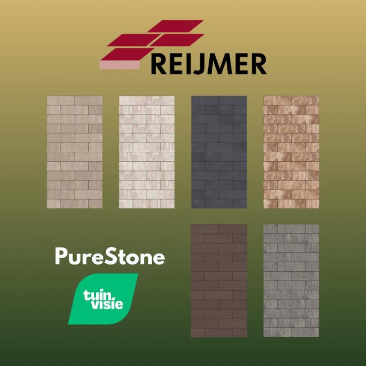*NIEUW* Tuinvisie PureStone klinkers, Tuin en Terras, Tegels en Klinkers, Nieuw, Klinkers, Beton, 10 m² of meer, Ophalen