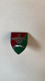 KNIL 23e Aan en Afvoer Troepen A.A.T. speldje, Ophalen of Verzenden, Landmacht, Nederland, Embleem of Badge