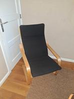 Zwarte IKEA POÄNG fauteuil, Ophalen, Zo goed als nieuw, Zwart, Eén