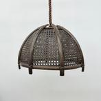 Vintage hanglamp webbing met bamboe jaren 70 retro, Ophalen of Verzenden, Lamp, Lamp, Lamp