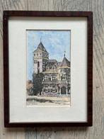 Aquarel? Litho? Schilderijtje Raadhuis Zeist, Antiek en Kunst, Ophalen of Verzenden