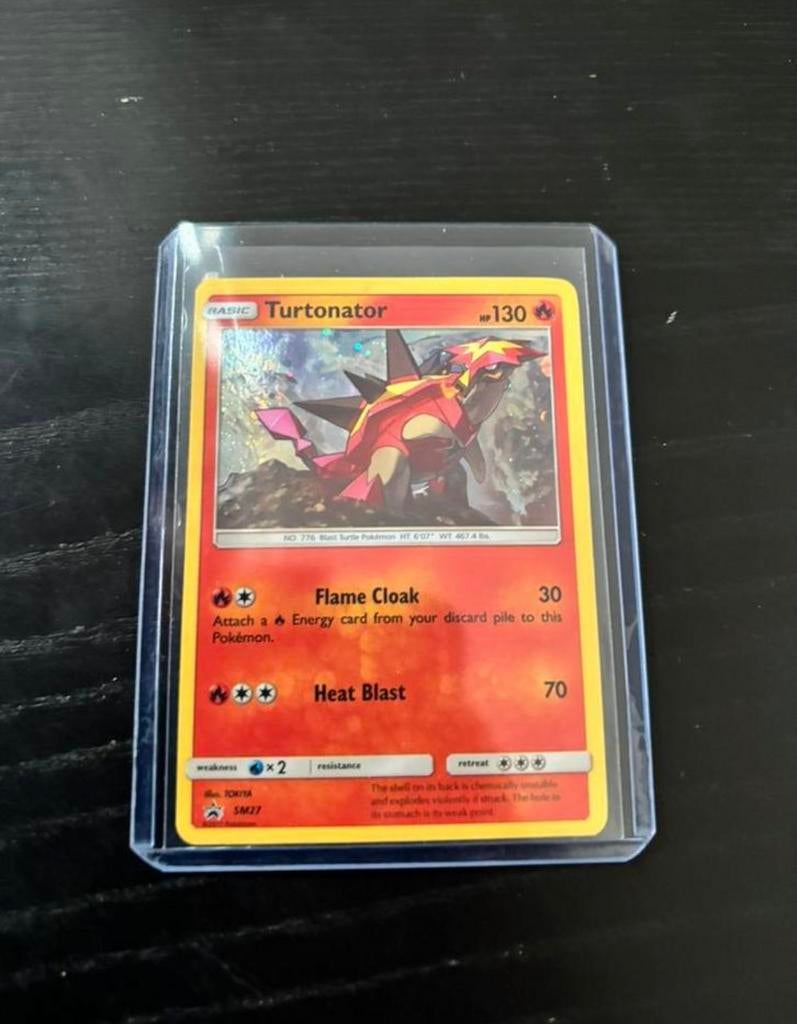 Pokémon Kaarten Turtonator Holo SM27 Sun Moon Promo, Ophalen of Verzenden, Zo goed als nieuw, Meerdere kaarten