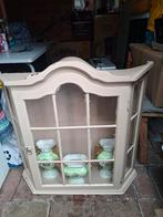 Oud Antiek Hang Vitrine Kasje, Ophalen