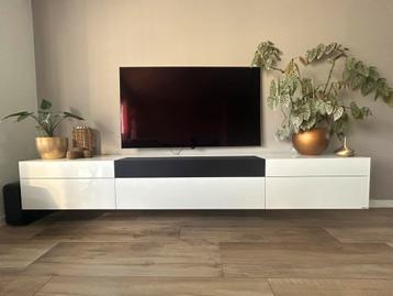 tv meubel zwevend hoogglans wit beschikbaar voor biedingen