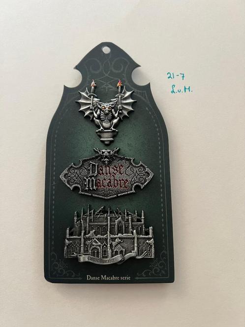 Efteling pin - EPP 478 - 479 - 480 - Danse Macabre serie, Verzamelen, Efteling, Nieuw, Button of Speldje, Ophalen of Verzenden