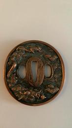 Koperen Tsuba, Showa periode, Ophalen of Verzenden, Landmacht, Azië, Overige typen