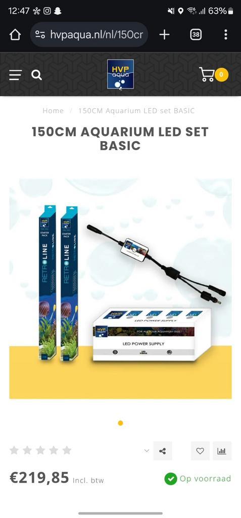 Aquarium ledverlichting set, Dieren en Toebehoren, Vissen | Aquaria en Toebehoren, Zo goed als nieuw, Verlichting of Verwarming