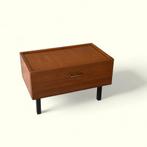 Vintage teak nachtkastjes in de style van Pastoe /Auping, Ophalen, Zo goed als nieuw, Hout, 70 cm of meer