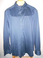 Corneliani polo shirt overhemd mt 43 donkerblauw 100% katoen, Corneliani, Blauw, Ophalen of Verzenden, Gedragen