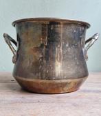 Antieke Koperen Pot met Handvatten, Ophalen of Verzenden, Koper