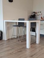 ikea hoge eettafel en stoelen, Huis en Inrichting, Tafels | Eettafels, Gebruikt, 100 tot 150 cm, Rechthoekig, 50 tot 100 cm