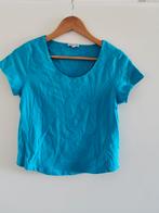 Josephine & Co Turquoise top XL Korte mouw Keurige staat, Kleding | Dames, Tops, Blauw, Maat 46/48 (XL) of groter, Ophalen of Verzenden