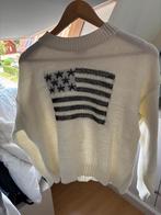 Fashiontiger trui met Amerikaanse vlag, Maat 38/40 (M), Wit, Ophalen of Verzenden, Zo goed als nieuw