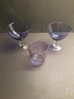 Vintage obergine kleurige ijscoupes, Antiek en Kunst, Ophalen of Verzenden