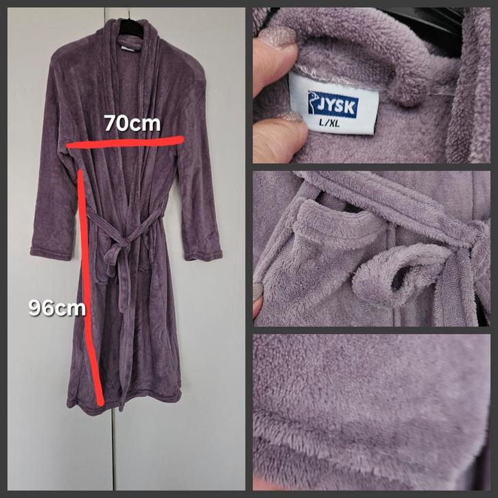 Badjas ochtendjas  dames xl lila paars, Kleding | Dames, Ondergoed en Lingerie, Badjas, Paars, Ophalen of Verzenden