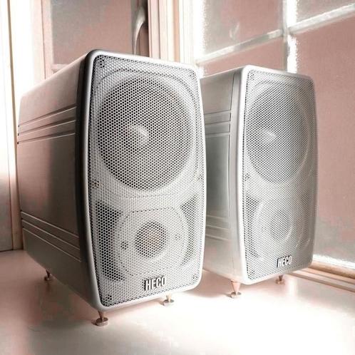 150 vandaag!! High end, Heco horizon 110 monitor speakers,, Audio, Tv en Foto, Luidsprekers, Zo goed als nieuw, Front, Rear of Stereo speakers