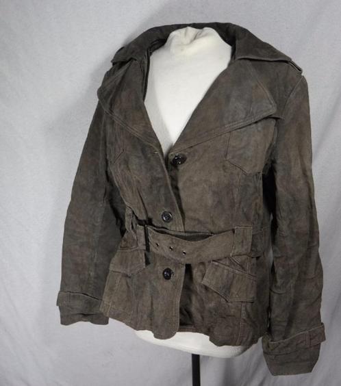 Mooie varkensleer leren damesjas. Mt 42. Merk Authentic, Kleding | Dames, Jassen | Winter, Zo goed als nieuw, Maat 42/44 (L), Zwart