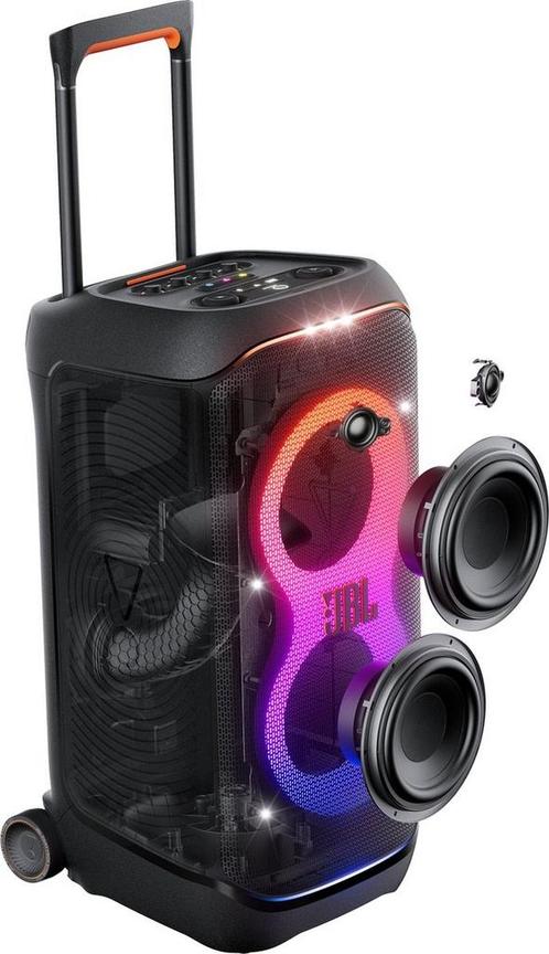 Partybox 320 Huren – Krachtige Bluetooth Speaker met Licht, Audio, Tv en Foto, Karaoke-apparatuur, Zo goed als nieuw, Luidspreker(s)